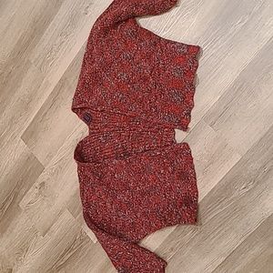 Color Works Cropped Sweater